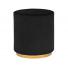 1-е фото OTTOMAN-004 BLACK/GOLD Черный, велюр / Сталь, золото
