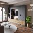 1-е фото Оттавия-1 антрацит/дуб золотой